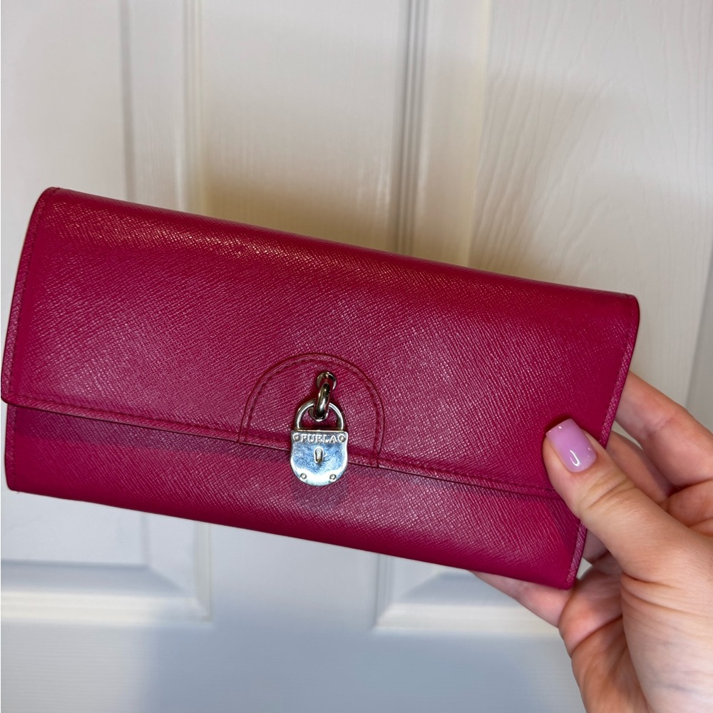 Furla Pink Leather Wallet